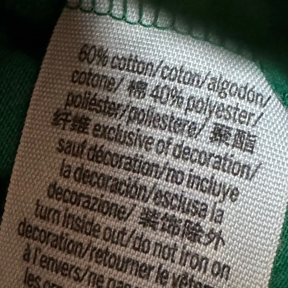 NWOT PINK VS Green Long Sleeve Crop Top - Picture 5 of 6